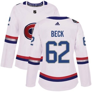 Women's Montreal Canadiens Owen Beck Adidas Authentic 2017 100 Classic Jersey - White