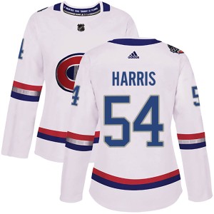 Women's Montreal Canadiens Jordan Harris Adidas Authentic 2017 100 Classic Jersey - White
