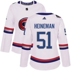 Women's Montreal Canadiens Emil Heineman Adidas Authentic 2017 100 Classic Jersey - White