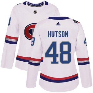 Women's Montreal Canadiens Lane Hutson Adidas Authentic 2017 100 Classic Jersey - White
