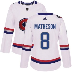 Women's Montreal Canadiens Mike Matheson Adidas Authentic 2017 100 Classic Jersey - White