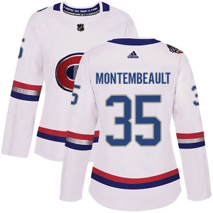 Women's Montreal Canadiens Sam Montembeault Adidas Authentic 2017 100 Classic Jersey - White
