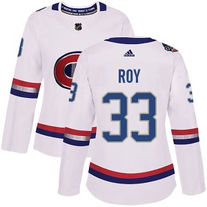 Women's Montreal Canadiens Patrick Roy Adidas Authentic 2017 100 Classic Jersey - White