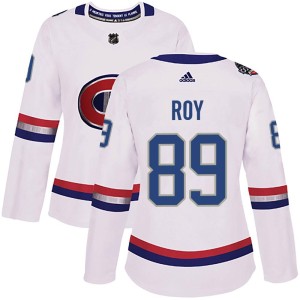 Women's Montreal Canadiens Joshua Roy Adidas Authentic 2017 100 Classic Jersey - White