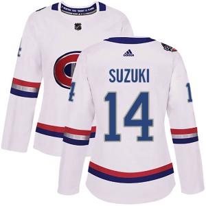 Women's Montreal Canadiens Nick Suzuki Adidas Authentic 2017 100 Classic Jersey - White
