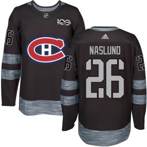 Men's Montreal Canadiens Mats Naslund Authentic 1917-2017 100th Anniversary Jersey - Black