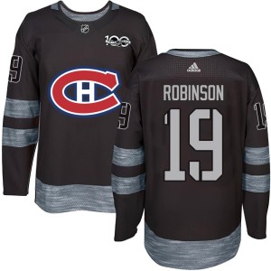 Men's Montreal Canadiens Larry Robinson Authentic 1917-2017 100th Anniversary Jersey - Black