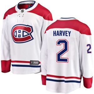 Men's Montreal Canadiens Doug Harvey Fanatics Branded Breakaway Away Jersey - White