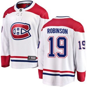 Men's Montreal Canadiens Larry Robinson Fanatics Branded Breakaway Away Jersey - White