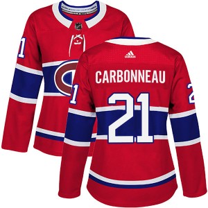 Women's Montreal Canadiens Guy Carbonneau Adidas Authentic Home Jersey - Red