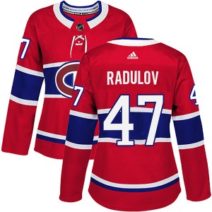 Women's Montreal Canadiens Alexander Radulov Adidas Authentic Home Jersey - Red
