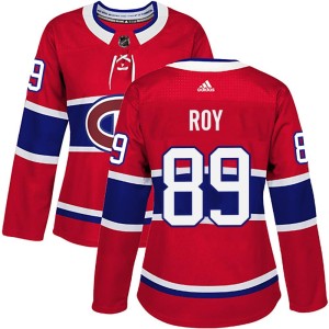 Women's Montreal Canadiens Joshua Roy Adidas Authentic Home Jersey - Red