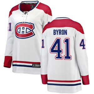 Women's Montreal Canadiens Paul Byron Fanatics Branded Breakaway Away Jersey - White