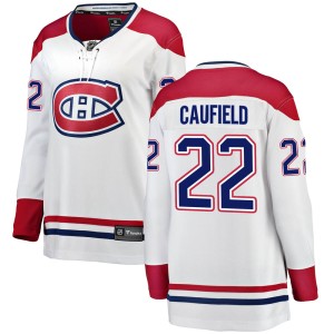 Women's Montreal Canadiens Cole Caufield Fanatics Branded Breakaway Away Jersey - White