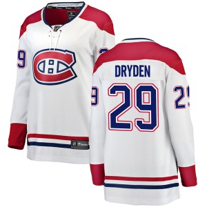 Women's Montreal Canadiens Ken Dryden Fanatics Branded Breakaway Away Jersey - White