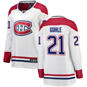 Women's Montreal Canadiens Kaiden Guhle Fanatics Branded Breakaway Away Jersey - White