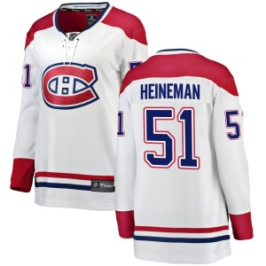 Women's Montreal Canadiens Emil Heineman Fanatics Branded Breakaway Away Jersey - White