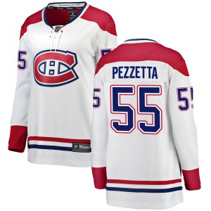 Women's Montreal Canadiens Michael Pezzetta Fanatics Branded Breakaway Away Jersey - White