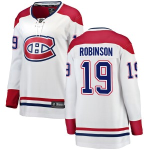 Women's Montreal Canadiens Larry Robinson Fanatics Branded Breakaway Away Jersey - White