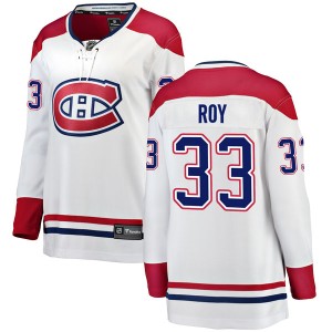 Women's Montreal Canadiens Patrick Roy Fanatics Branded Breakaway Away Jersey - White