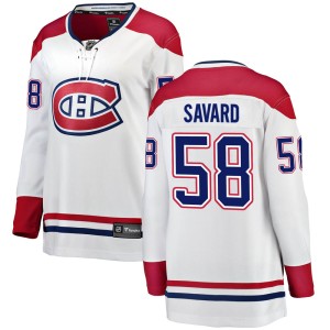 Women's Montreal Canadiens David Savard Fanatics Branded Breakaway Away Jersey - White