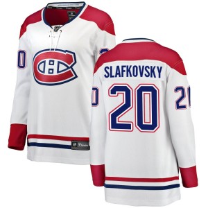 Women's Montreal Canadiens Juraj Slafkovsky Fanatics Branded Breakaway Away Jersey - White