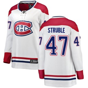 Women's Montreal Canadiens Jayden Struble Fanatics Branded Breakaway Away Jersey - White