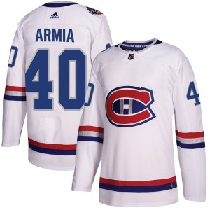 Men's Montreal Canadiens Joel Armia Adidas Authentic 2017 100 Classic Jersey - White
