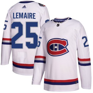 Men's Montreal Canadiens Jacques Lemaire Adidas Authentic 2017 100 Classic Jersey - White