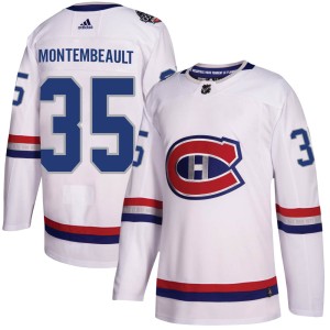Men's Montreal Canadiens Sam Montembeault Adidas Authentic 2017 100 Classic Jersey - White