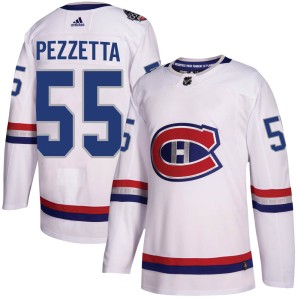Youth Montreal Canadiens Michael Pezzetta Adidas Authentic 2017 100 Classic Jersey - White