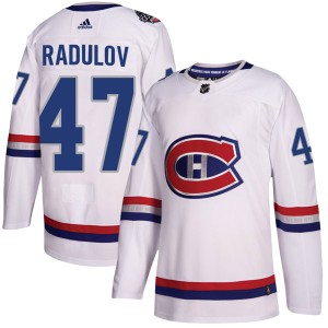 Youth Montreal Canadiens Alexander Radulov Adidas Authentic 2017 100 Classic Jersey - White