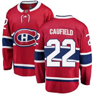 Men's Montreal Canadiens Cole Caufield Fanatics Branded Breakaway Home Jersey - Red