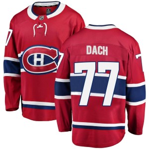 Men's Montreal Canadiens Kirby Dach Fanatics Branded Breakaway Home Jersey - Red