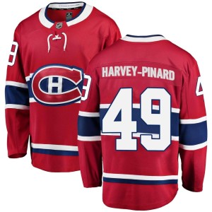 Men's Montreal Canadiens Rafael Harvey-Pinard Fanatics Branded Breakaway Home Jersey - Red