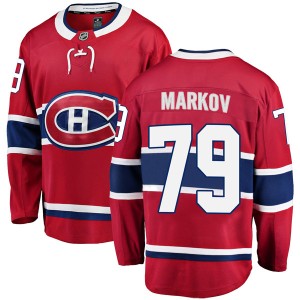 Men's Montreal Canadiens Andrei Markov Fanatics Branded Breakaway Home Jersey - Red
