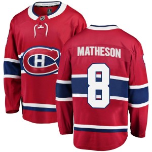 Men's Montreal Canadiens Mike Matheson Fanatics Branded Breakaway Home Jersey - Red