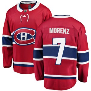 Men's Montreal Canadiens Howie Morenz Fanatics Branded Breakaway Home Jersey - Red