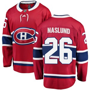 Men's Montreal Canadiens Mats Naslund Fanatics Branded Breakaway Home Jersey - Red