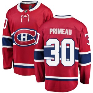 Men's Montreal Canadiens Cayden Primeau Fanatics Branded Breakaway Home Jersey - Red