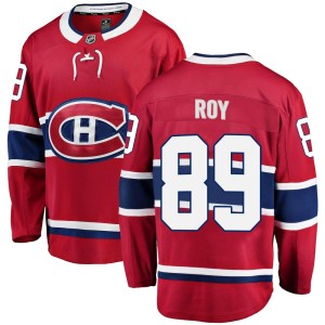 Men's Montreal Canadiens Joshua Roy Fanatics Branded Breakaway Home Jersey - Red