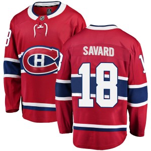 Men's Montreal Canadiens Serge Savard Fanatics Branded Breakaway Home Jersey - Red