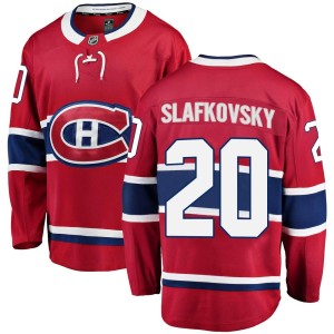 Men's Montreal Canadiens Juraj Slafkovsky Fanatics Branded Breakaway Home Jersey - Red