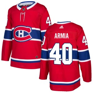 Men's Montreal Canadiens Joel Armia Adidas Authentic Home Jersey - Red