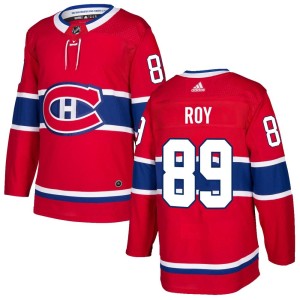 Men's Montreal Canadiens Joshua Roy Adidas Authentic Home Jersey - Red