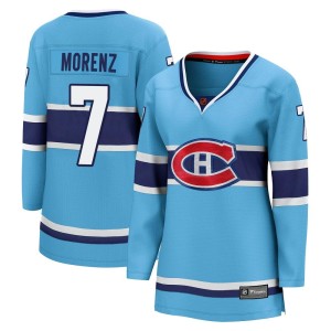 Women's Montreal Canadiens Howie Morenz Fanatics Branded Breakaway Special Edition 2.0 Jersey - Light Blue
