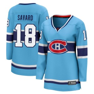 Women's Montreal Canadiens Serge Savard Fanatics Branded Breakaway Special Edition 2.0 Jersey - Light Blue
