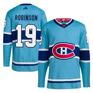 Men's Montreal Canadiens Larry Robinson Adidas Authentic Reverse Retro 2.0 Jersey - Light Blue