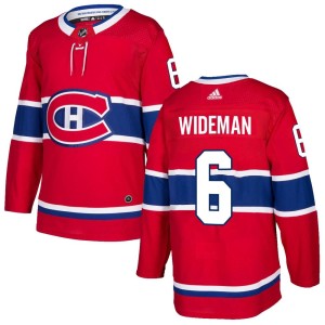 Youth Montreal Canadiens Chris Wideman Adidas Authentic Home Jersey - Red