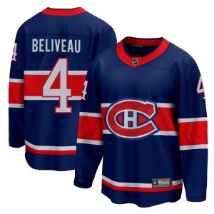 Youth Montreal Canadiens Jean Beliveau Fanatics Branded Breakaway 2020/21 Special Edition Jersey - Blue